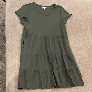 Time and Tru Olive Green Dress